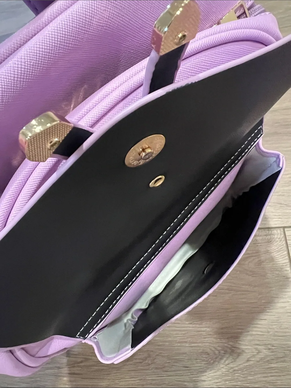 Maccinelo Lavender Bow Accent Women or Girl’s Backpack and Crossbody Set